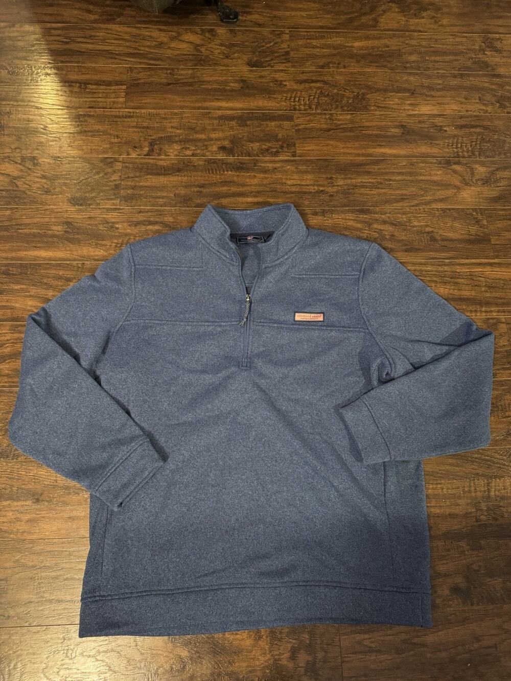 Vineyard Vines Pullover Navy 1/4 Zip Style 1K2313 Sweater Fleece Men’s Sz:XXL